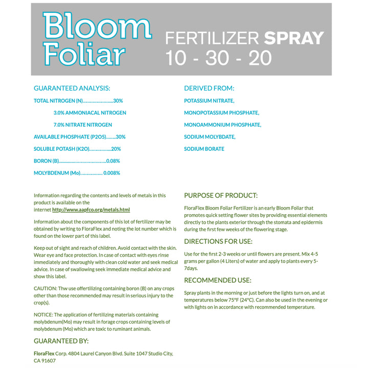 Floraflex Nutrients - Bloom Foliar Spray 1lb