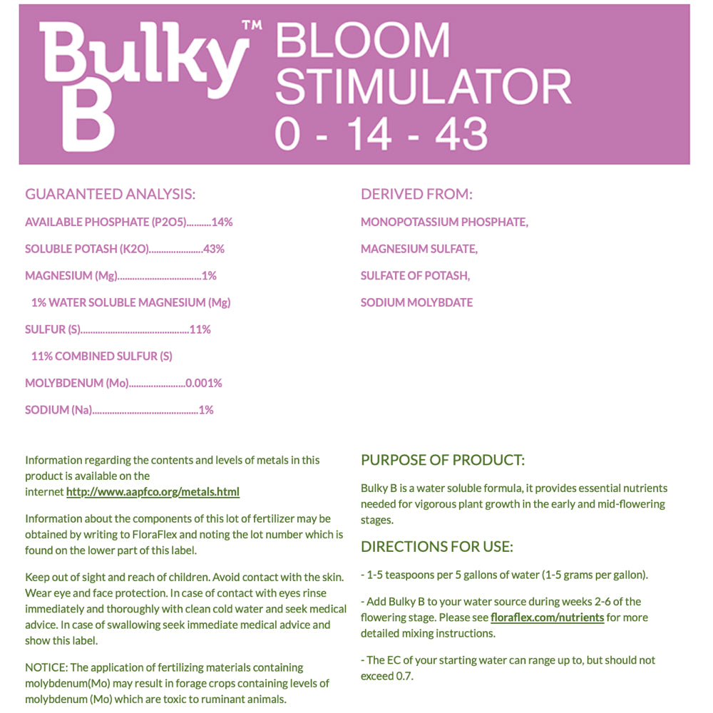 Floraflex Nutrients - Bulky B