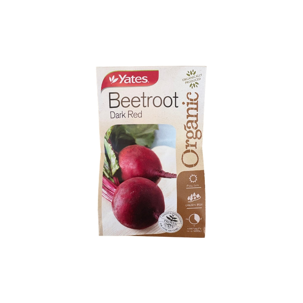 Yates - Seed Pack Beetroot Dark Red Globe Organic