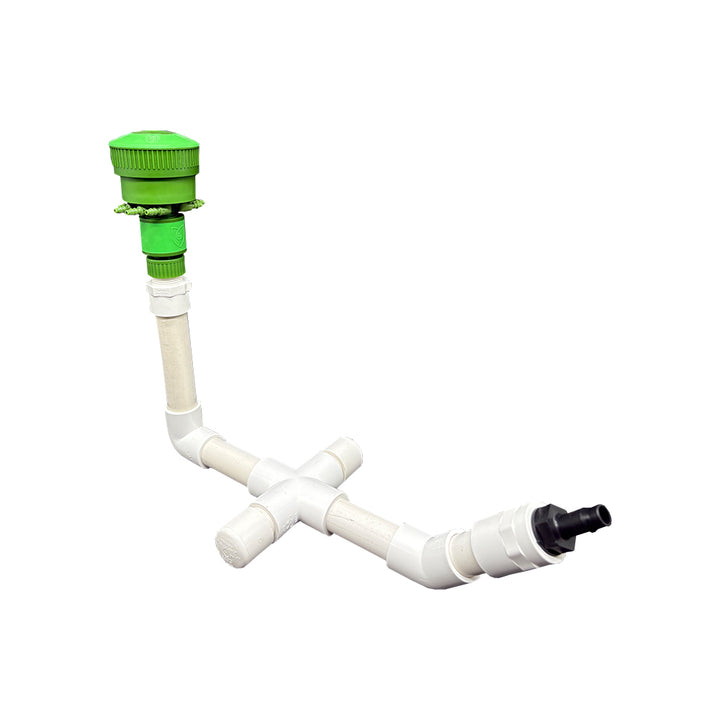 4 Plant Automatic Watering Kit - Pvc Manifold with Floraflex PotPro/Floracap 8" / 2 Gal