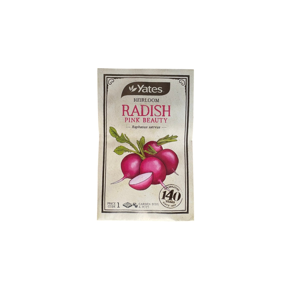 Yates - Seed Pack Radish Pink Beauty Heirloom