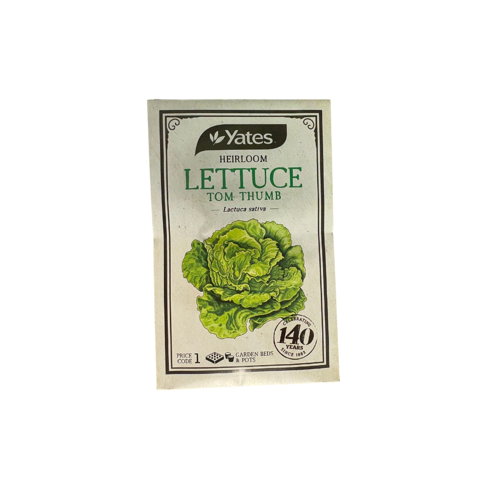 Yates - Seed Pack Lettuce Tom Thumb Heirloom