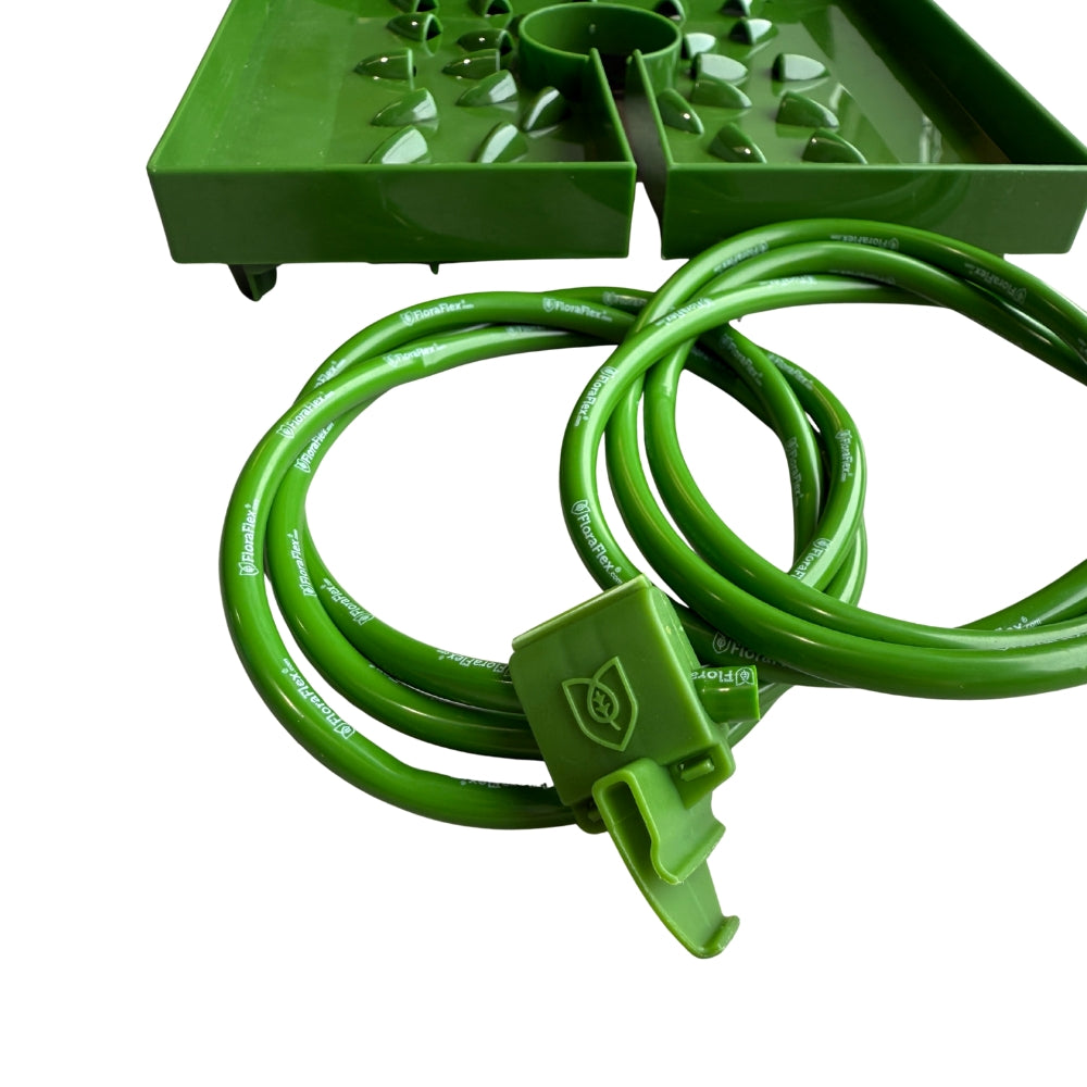 4 Plant Automatic Watering Kit - Pvc Manifold with Floraflex PotPro/Floracap 8" / 2 Gal