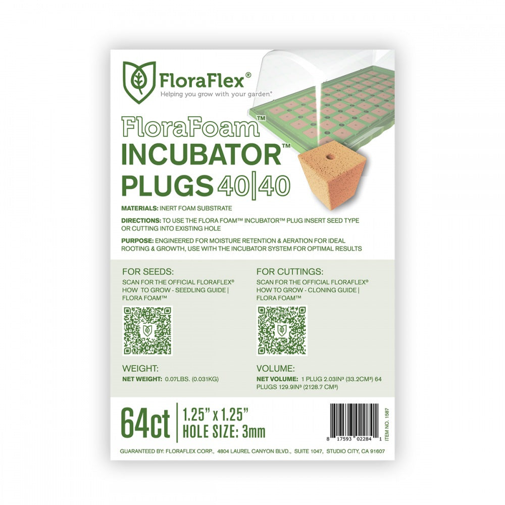 Floraflex Incubator Plugs 64 Sheet Growers Hub