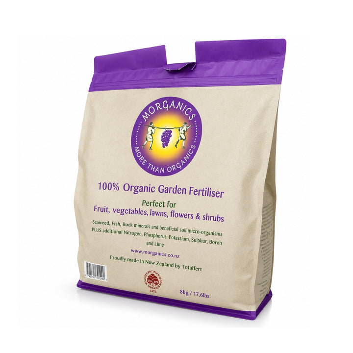 Morganics - Organic Garden Fertiliser 8kg (Certified Organic)