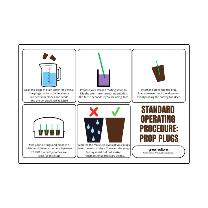 Green Culture - Prop Plugs (30) Pack Organic Based