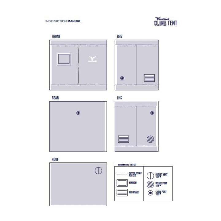 Seahawk - 75cm x 50cm x 70cm Tent
