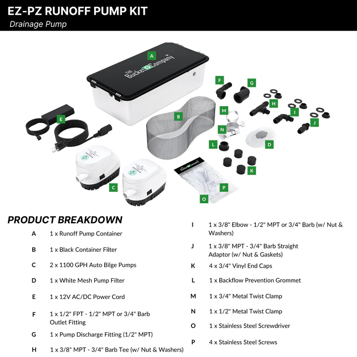 The Bucket Company - Ez Pz Run Off Pump