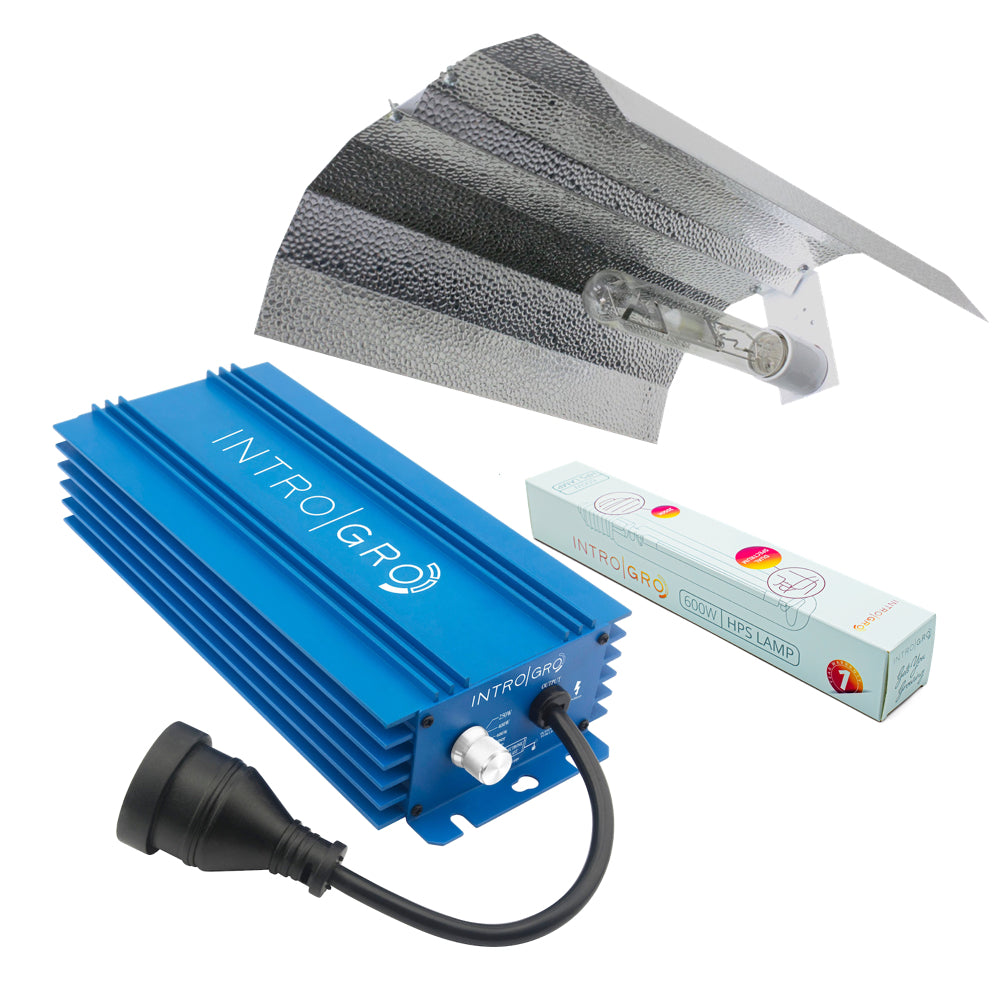 Introgro - 600w Hps Adjustable Ballast, Reflector and Lamp Kit